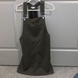 Olive Green Overalls Jumper